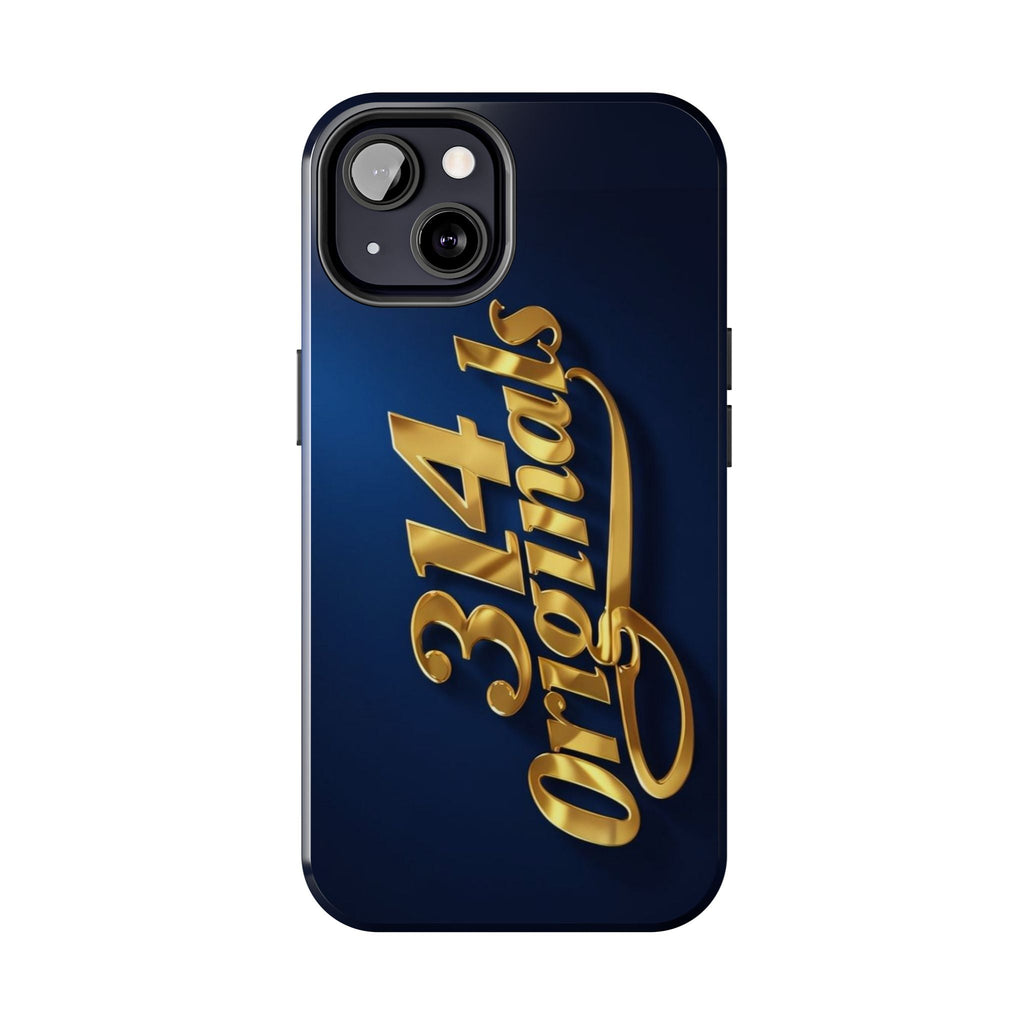 "314 Originals" Gold Script on Navy Tough Protective Case - 314 Originals