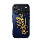 "314 Originals" Gold Script on Navy Tough Protective Case - 314 Originals