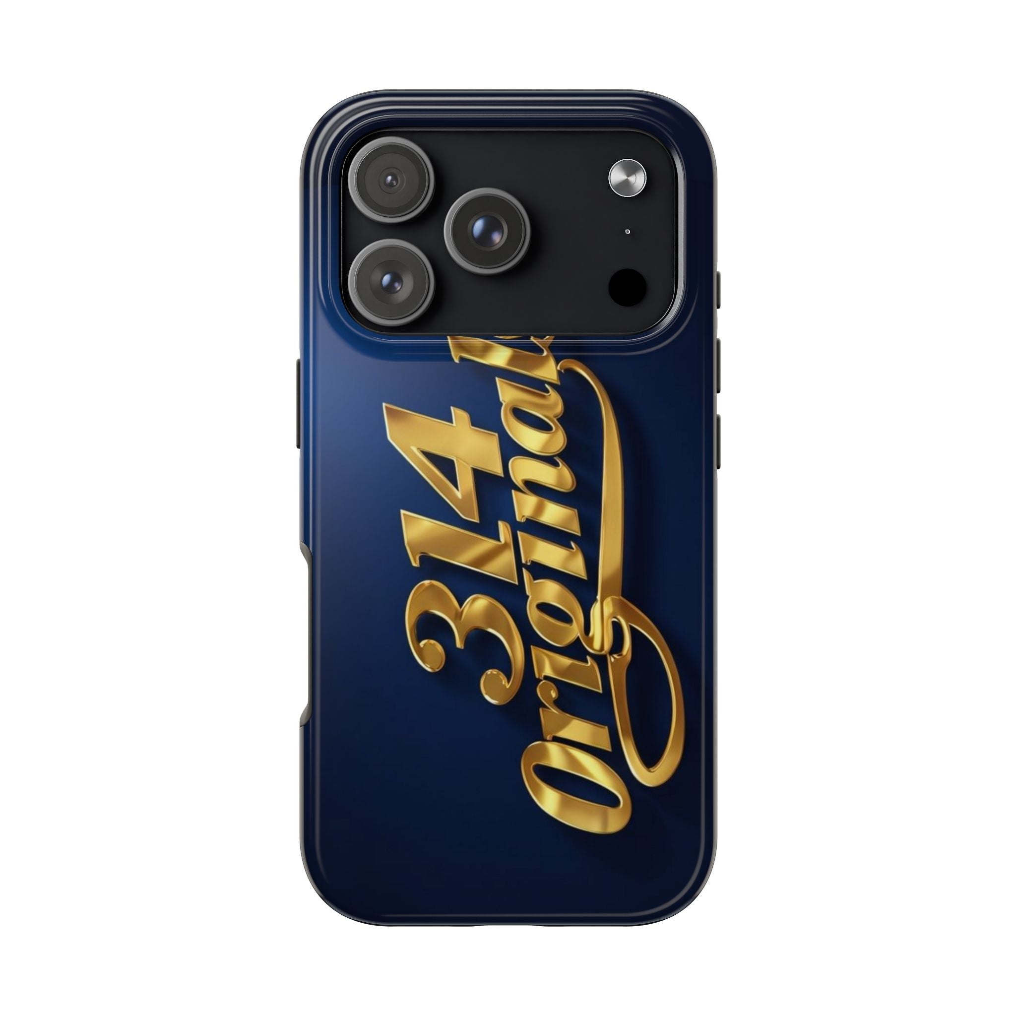 "314 Originals" Gold Script on Navy Tough Protective Case - 314 Originals