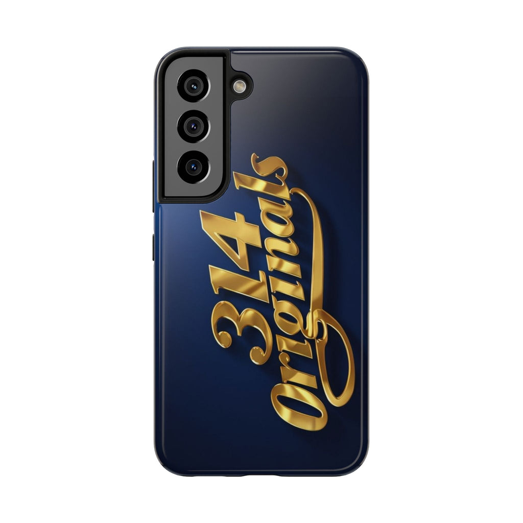 "314 Originals" Gold Script on Navy Tough Protective Case - 314 Originals