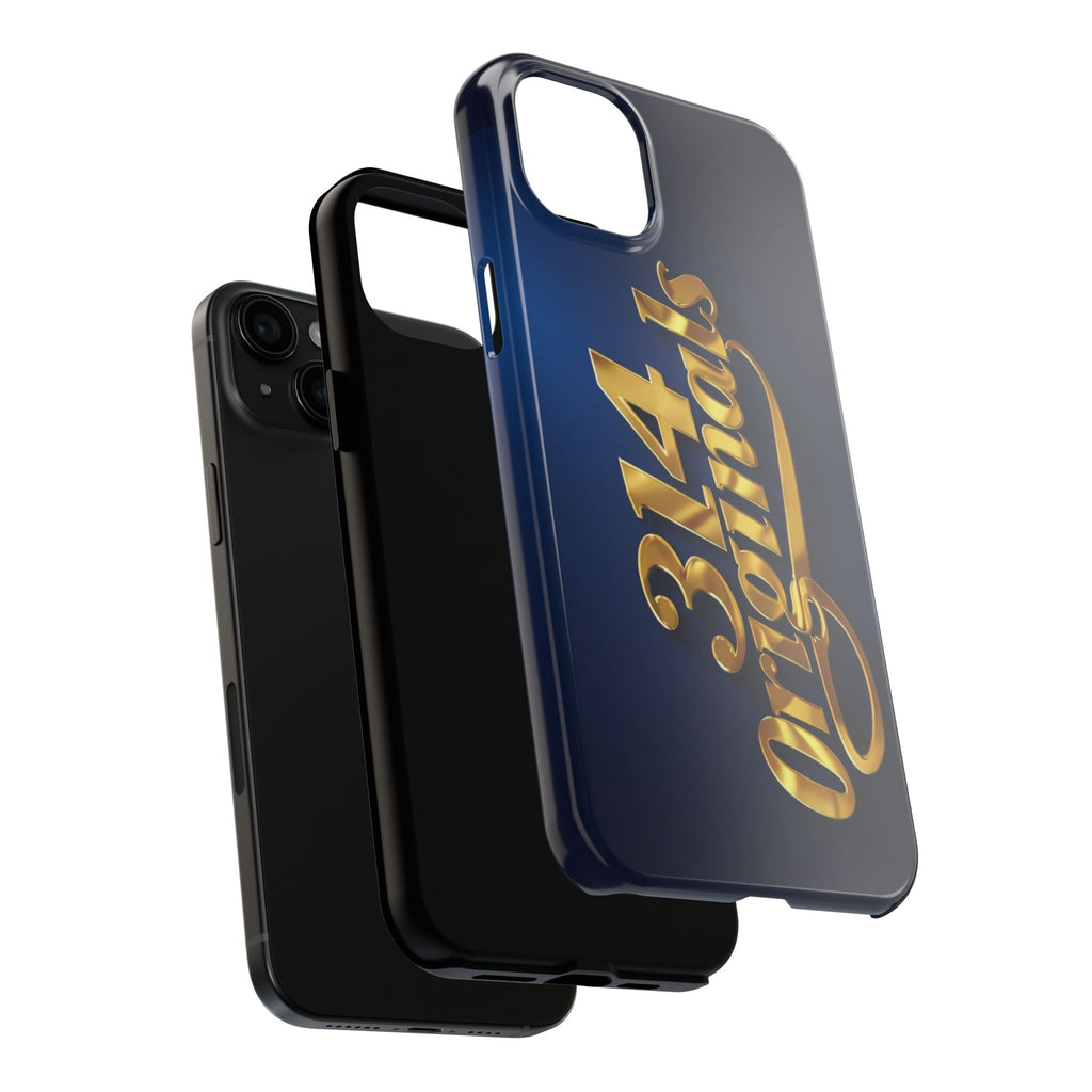 "314 Originals" Gold Script on Navy Tough Protective Case - 314 Originals