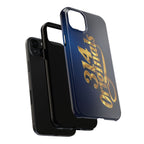 "314 Originals" Gold Script on Navy Tough Protective Case - 314 Originals