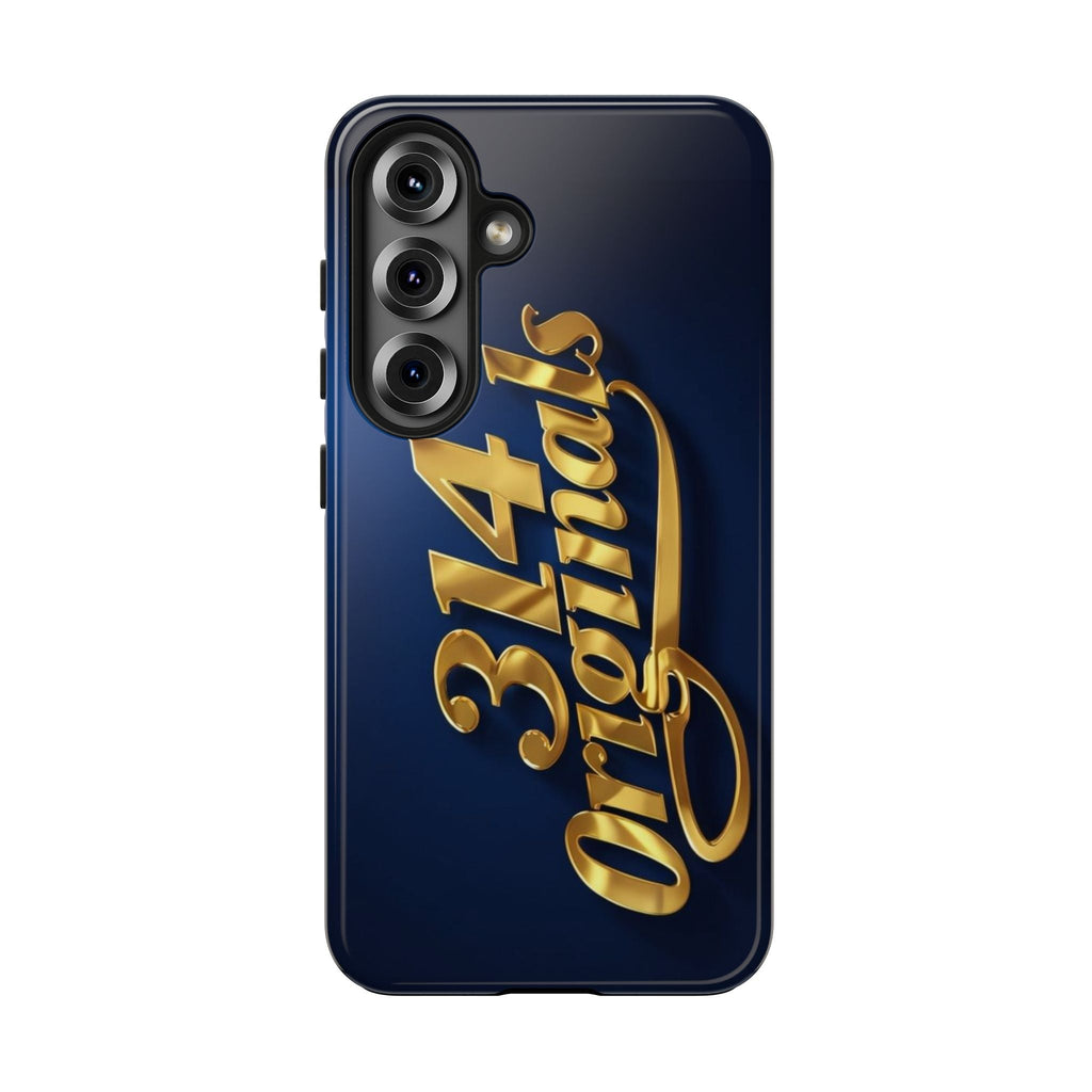 "314 Originals" Gold Script on Navy Tough Protective Case - 314 Originals