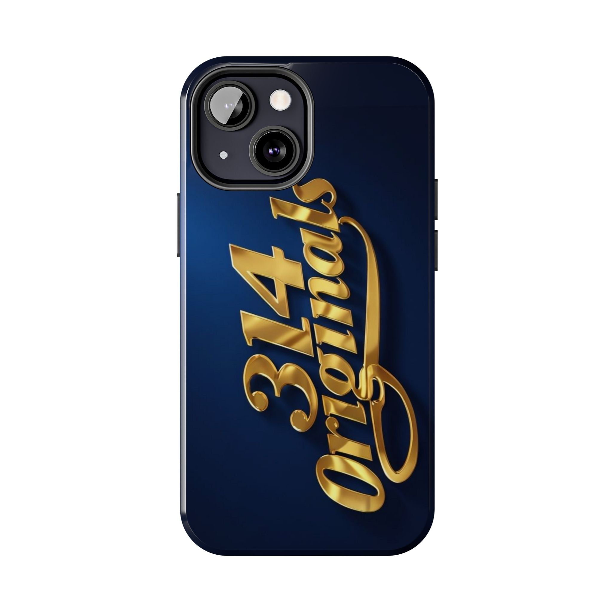 "314 Originals" Gold Script on Navy Tough Protective Case - 314 Originals