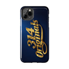 "314 Originals" Gold Script on Navy Tough Protective Case - 314 Originals