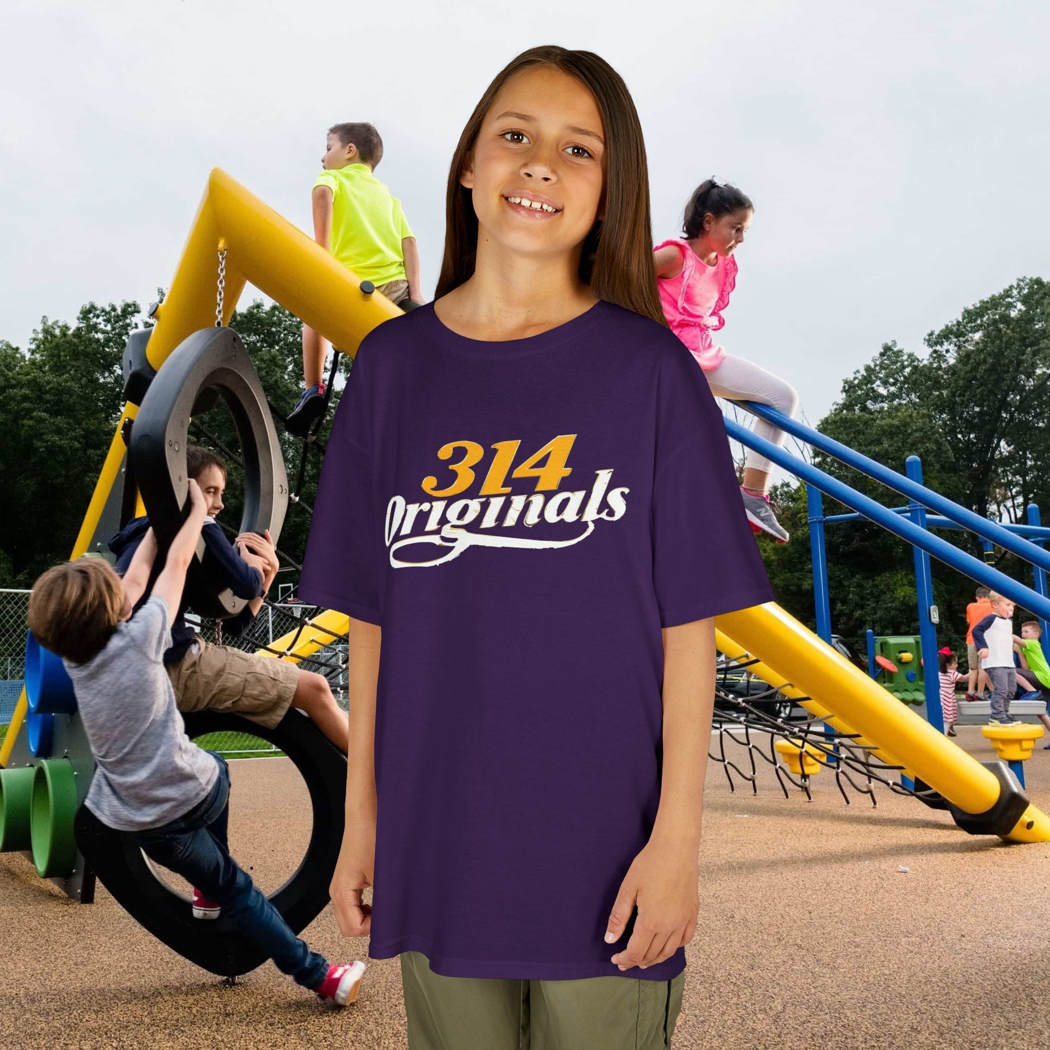 314 Originals Kids T‑Shirt — Retro Script Youth Tee - 314 Originals