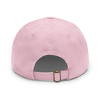314 Originals Leather Patch Dad Hat — Retro Script Baseball Cap - 314 Originals