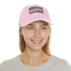 314 Originals Leather Patch Dad Hat — Retro Script Baseball Cap - 314 Originals