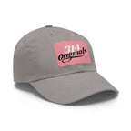 314 Originals Leather Patch Dad Hat — Retro Script Baseball Cap - 314 Originals