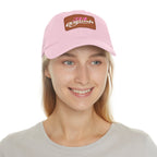 314 Originals Leather Patch Dad Hat — Retro Script Baseball Cap - 314 Originals