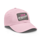 314 Originals Leather Patch Dad Hat — Retro Script Baseball Cap - 314 Originals