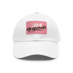 314 Originals Leather Patch Dad Hat — Retro Script Baseball Cap - 314 Originals