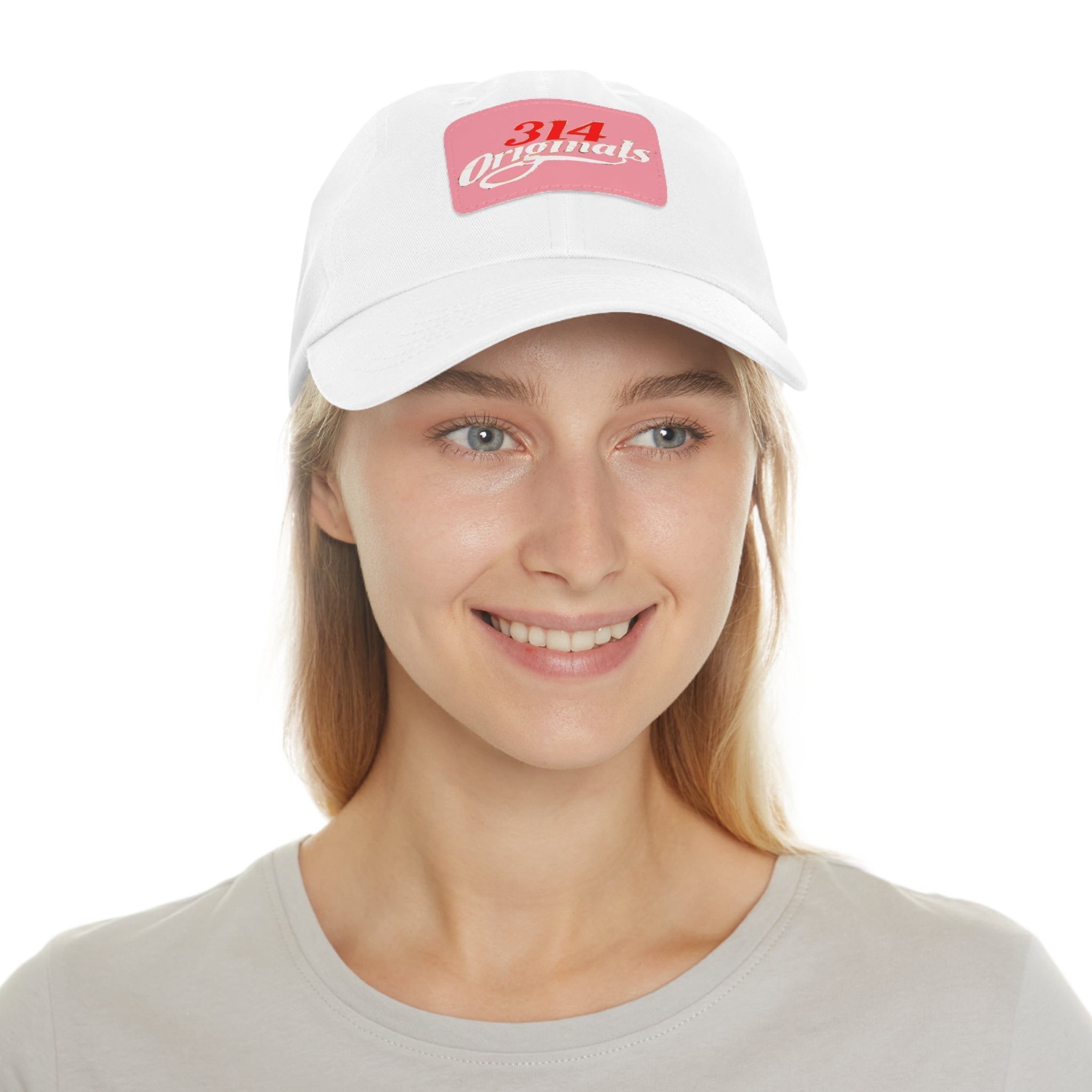 314 Originals Leather Patch Dad Hat — Vintage Baseball Cap - 314 Originals
