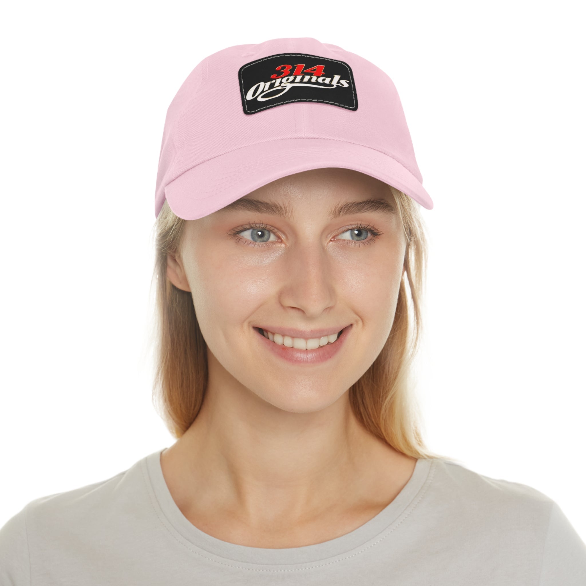 314 Originals Leather Patch Dad Hat — Vintage Baseball Cap - 314 Originals