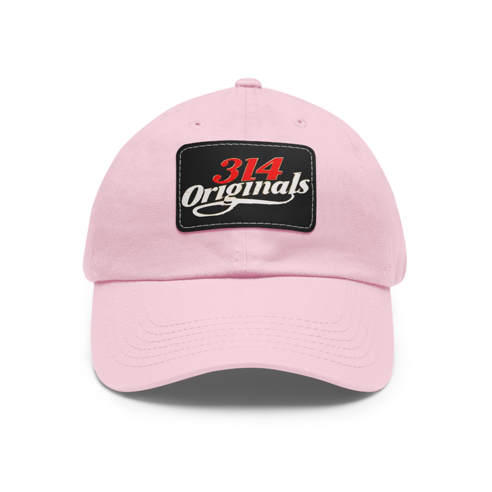 314 Originals Leather Patch Dad Hat — Vintage Baseball Cap - 314 Originals