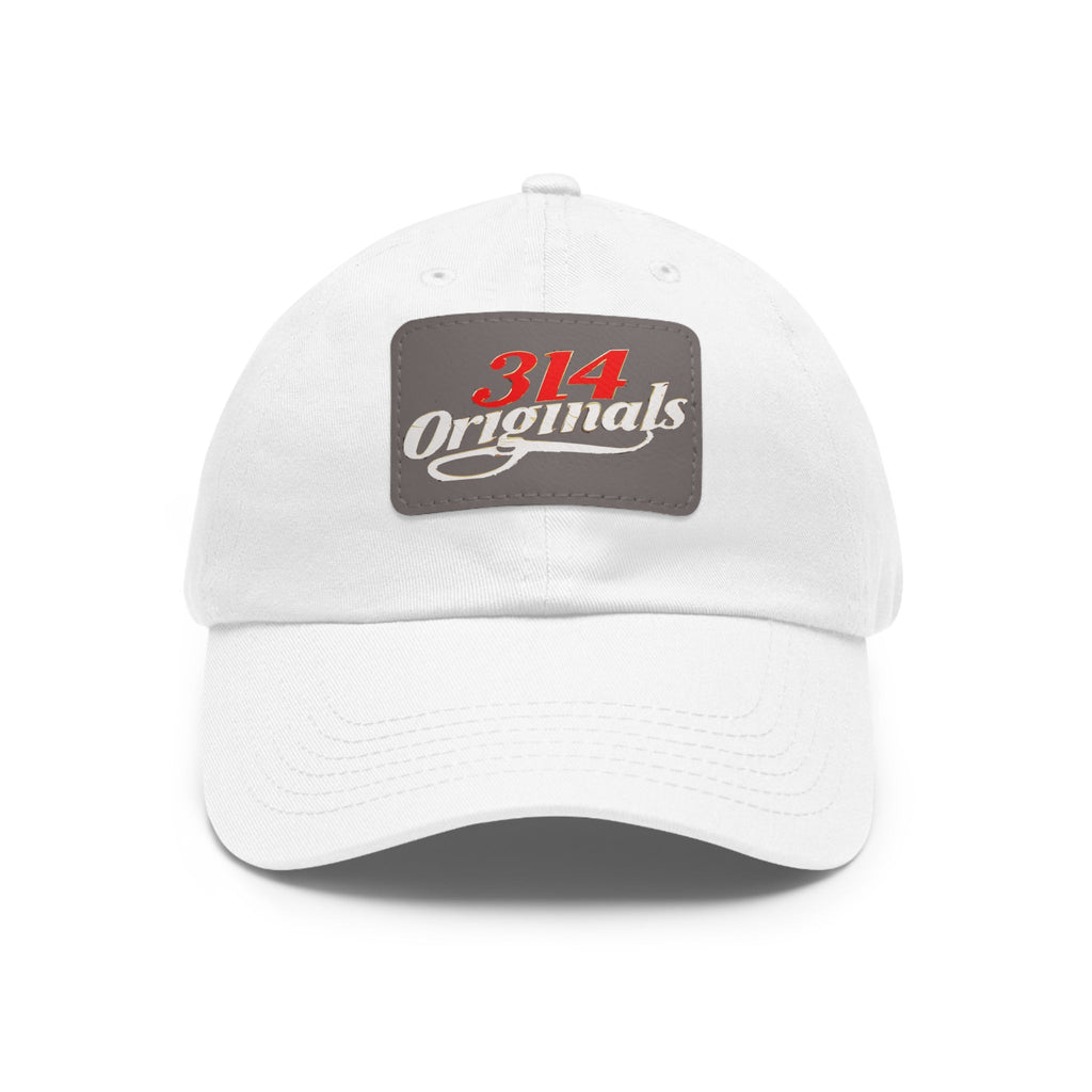 314 Originals Leather Patch Dad Hat — Vintage Baseball Cap - 314 Originals