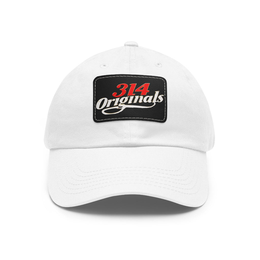 314 Originals Leather Patch Dad Hat — Vintage Baseball Cap - 314 Originals