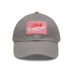 314 Originals Leather Patch Dad Hat — Vintage Baseball Cap - 314 Originals