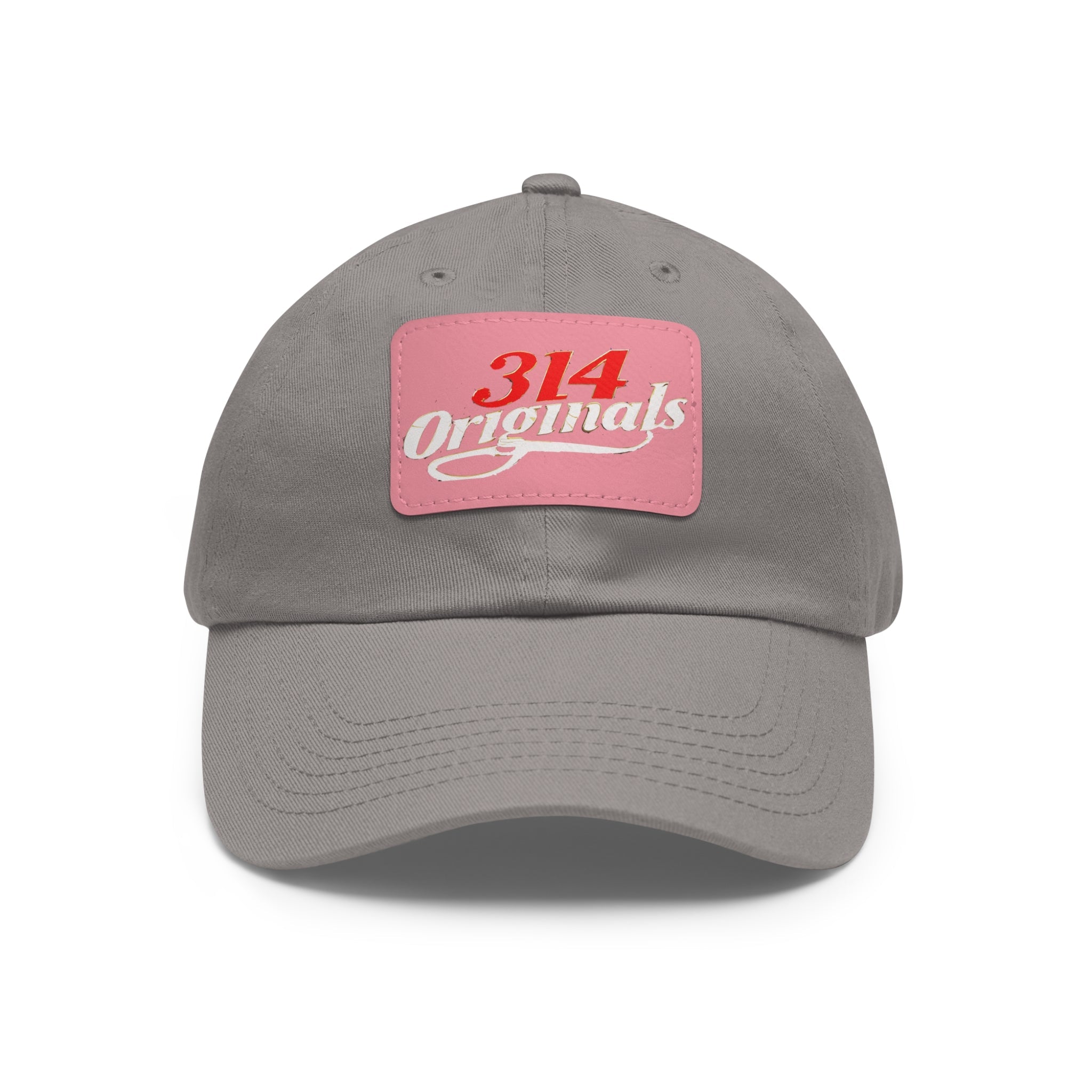 314 Originals Leather Patch Dad Hat — Vintage Baseball Cap - 314 Originals