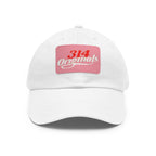 314 Originals Leather Patch Dad Hat — Vintage Baseball Cap - 314 Originals