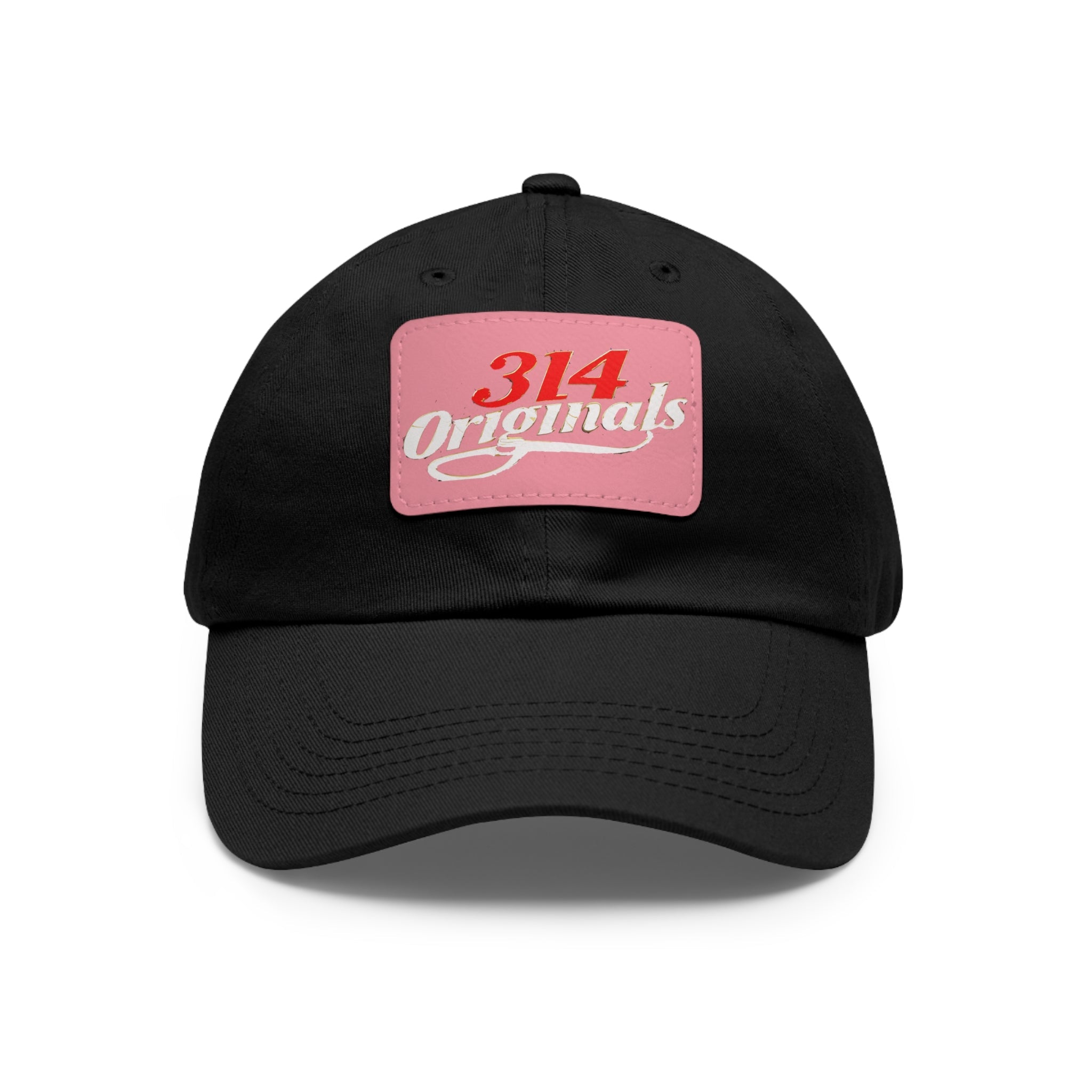 314 Originals Leather Patch Dad Hat — Vintage Baseball Cap - 314 Originals
