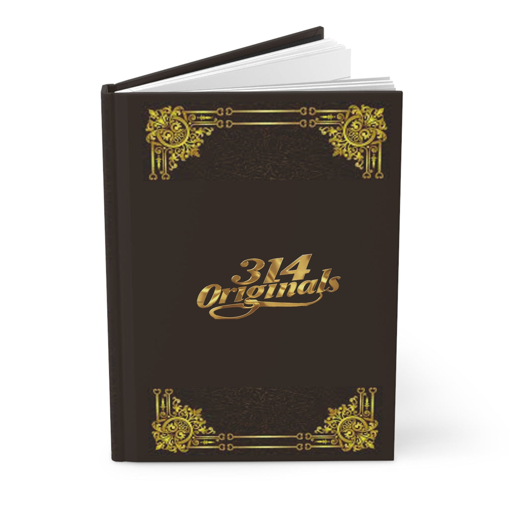 '314 Originals' Vintage Gold Embossed Hardcover Journal - 314 Originals