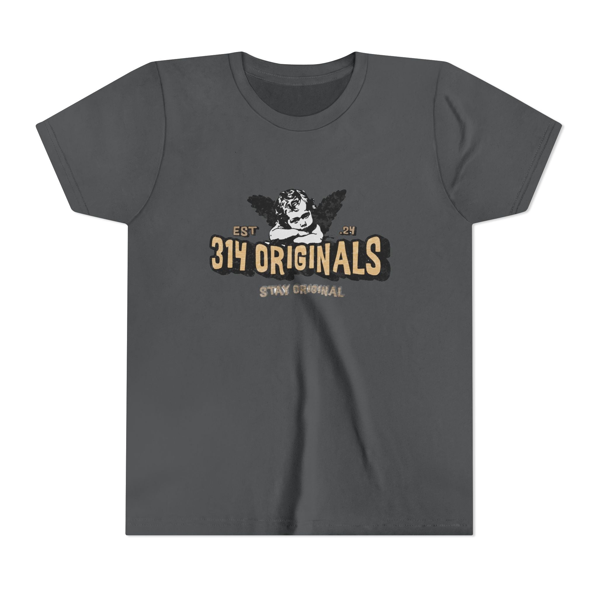 314 Originals Youth Tee - Vintage Cherub Graphic Kids T-Shirt - 314 Originals