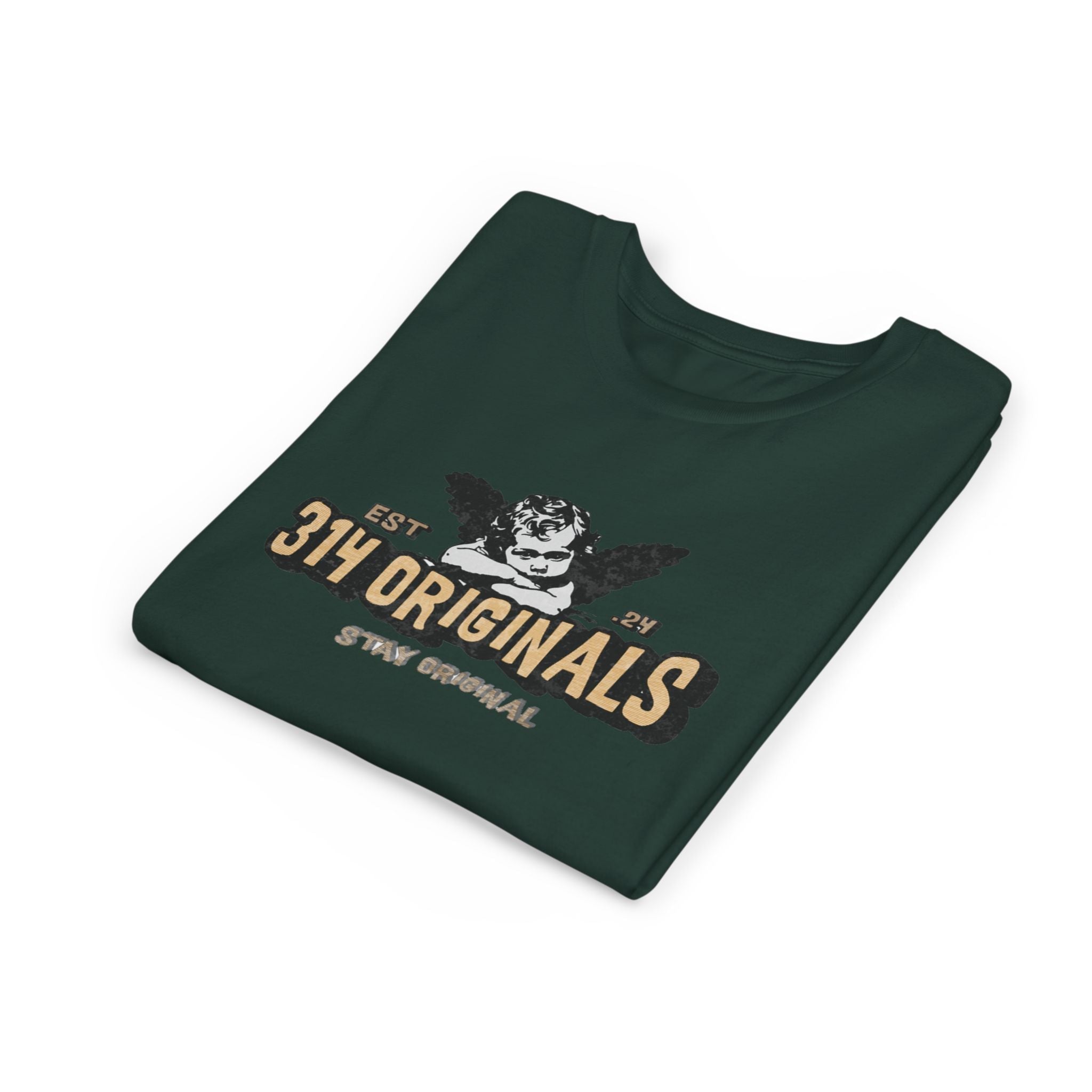 314 Originals Youth Tee - Vintage Cherub Graphic Kids T-Shirt - 314 Originals