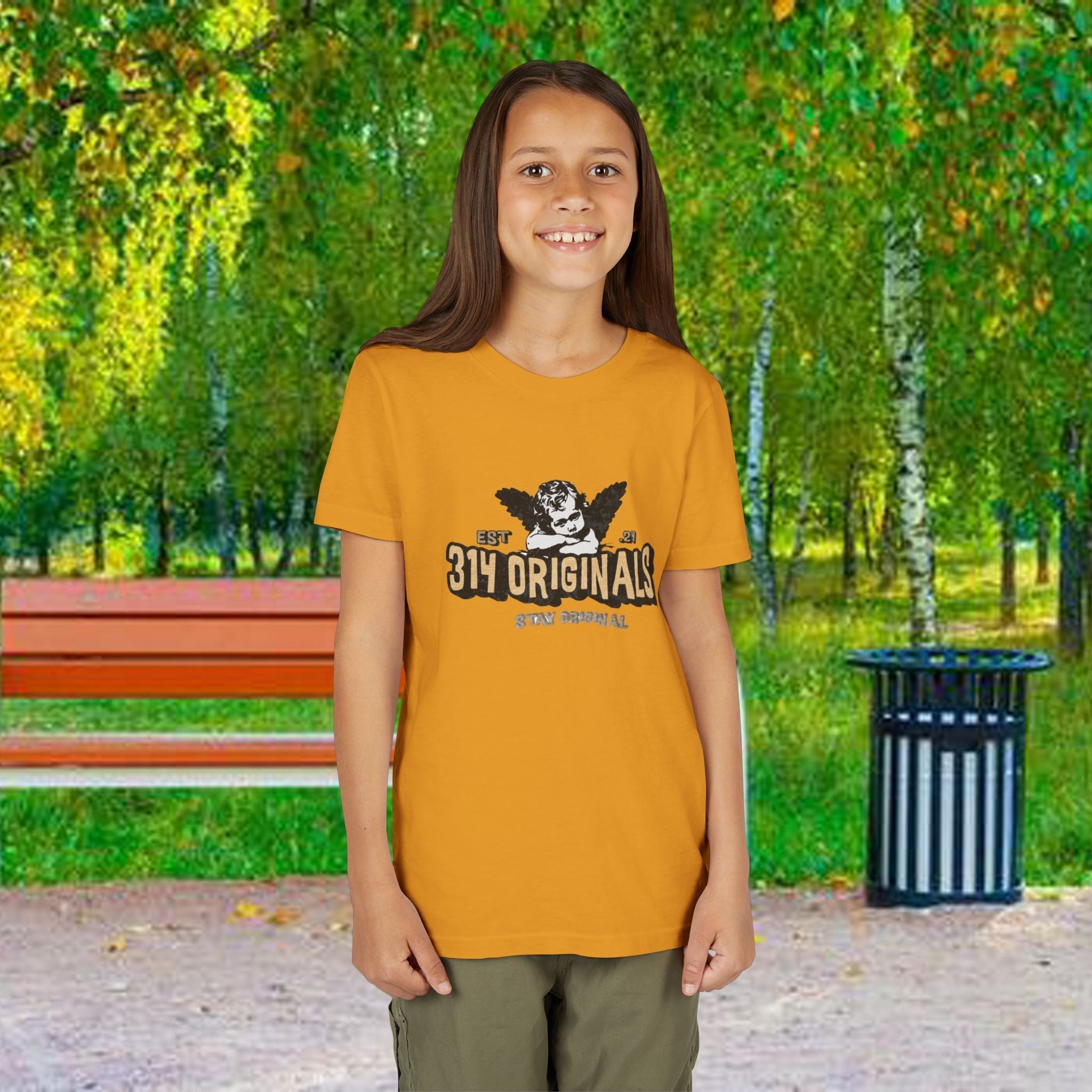 314 Originals Youth Tee - Vintage Cherub Graphic Kids T-Shirt - 314 Originals