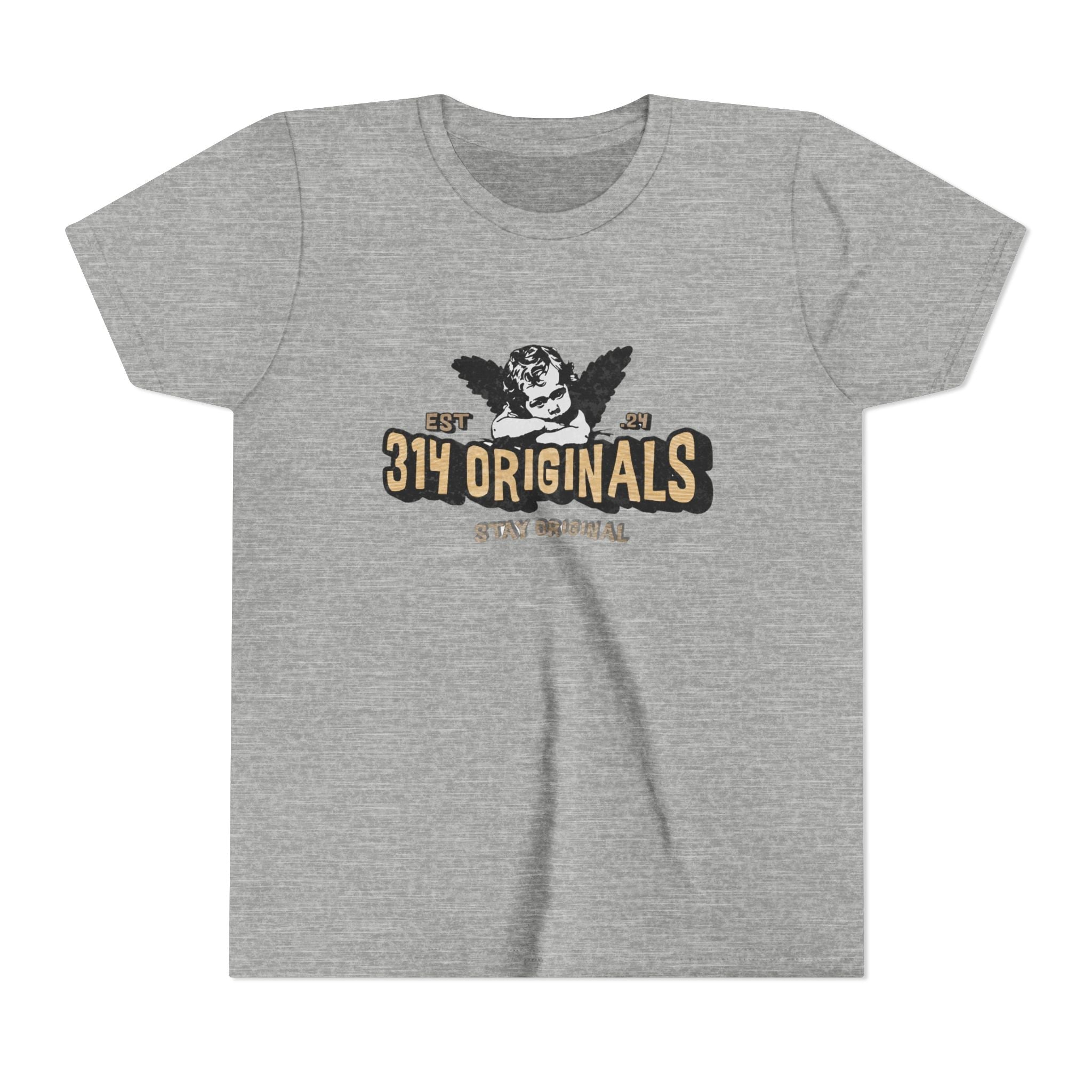 314 Originals Youth Tee - Vintage Cherub Graphic Kids T-Shirt - 314 Originals