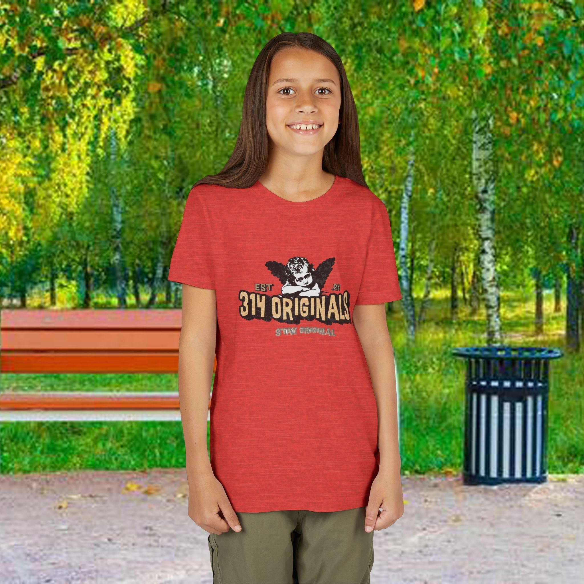 314 Originals Youth Tee - Vintage Cherub Graphic Kids T-Shirt - 314 Originals