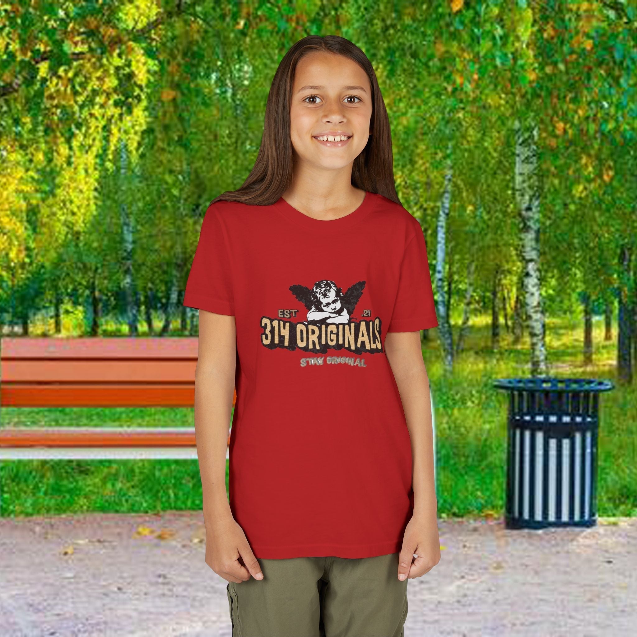 314 Originals Youth Tee - Vintage Cherub Graphic Kids T-Shirt - 314 Originals