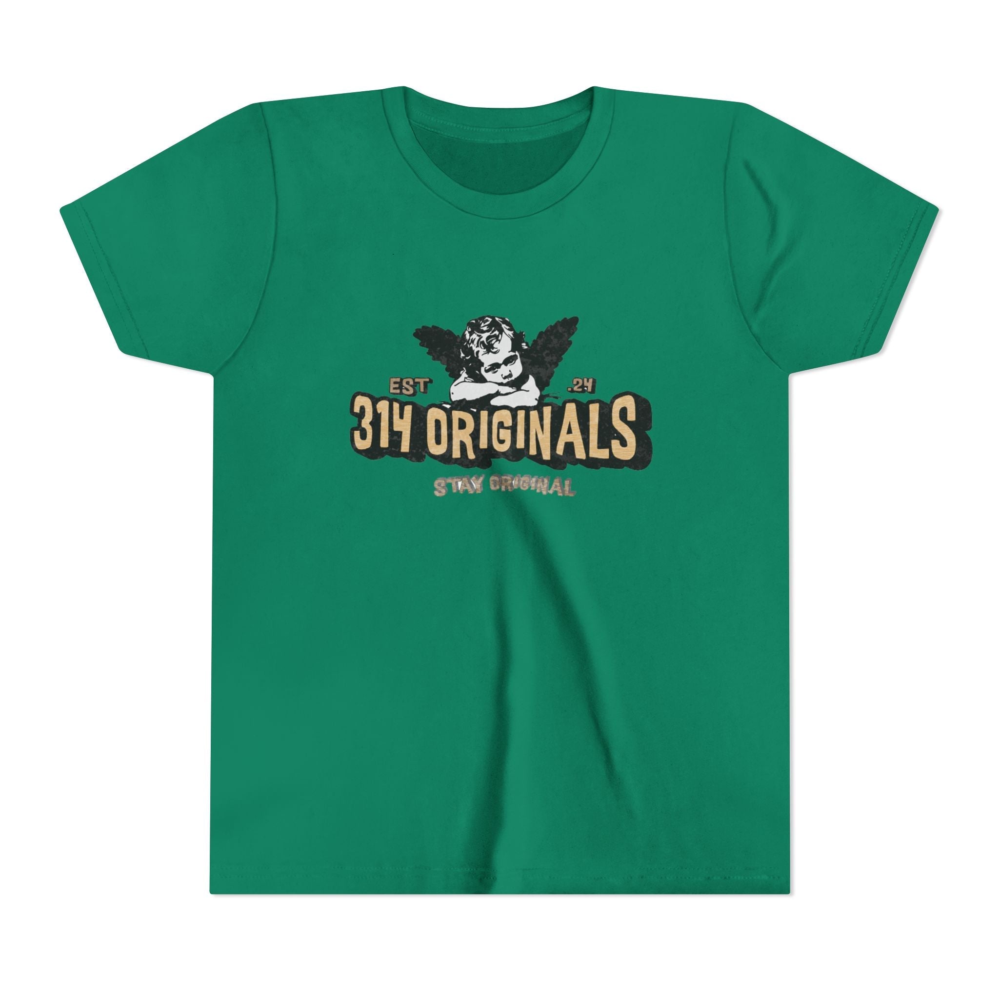 314 Originals Youth Tee - Vintage Cherub Graphic Kids T-Shirt - 314 Originals