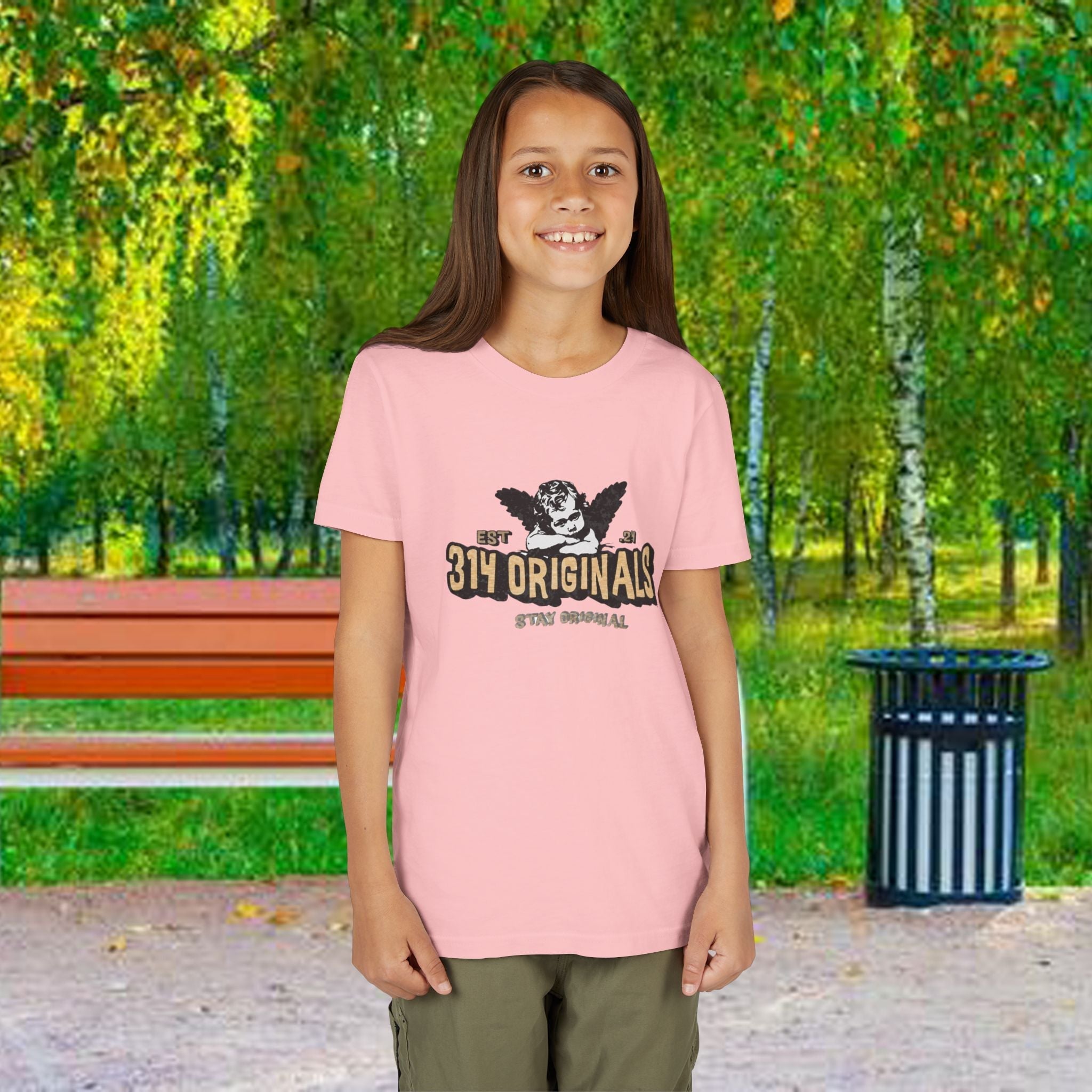 314 Originals Youth Tee - Vintage Cherub Graphic Kids T-Shirt - 314 Originals