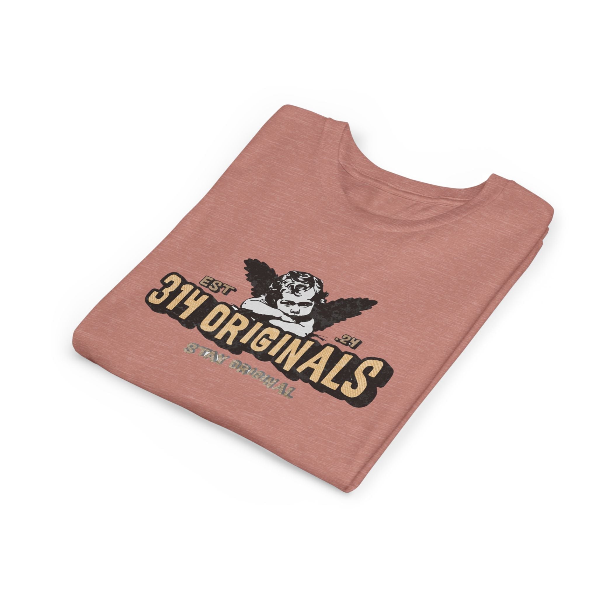 314 Originals Youth Tee - Vintage Cherub Graphic Kids T-Shirt - 314 Originals
