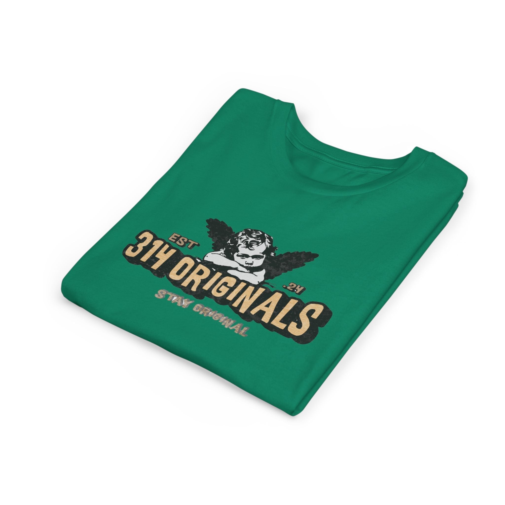 314 Originals Youth Tee - Vintage Cherub Graphic Kids T-Shirt - 314 Originals