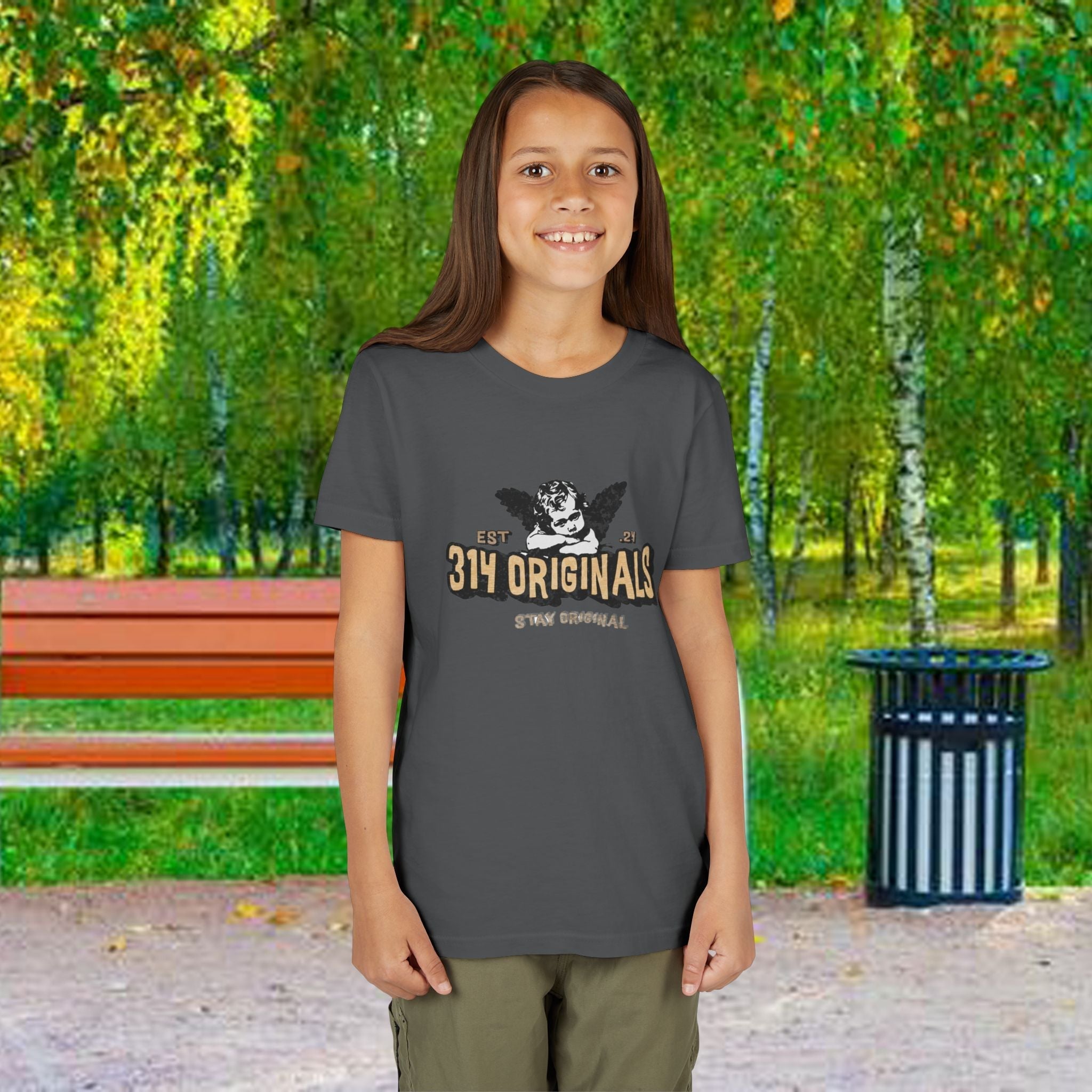 314 Originals Youth Tee - Vintage Cherub Graphic Kids T-Shirt - 314 Originals