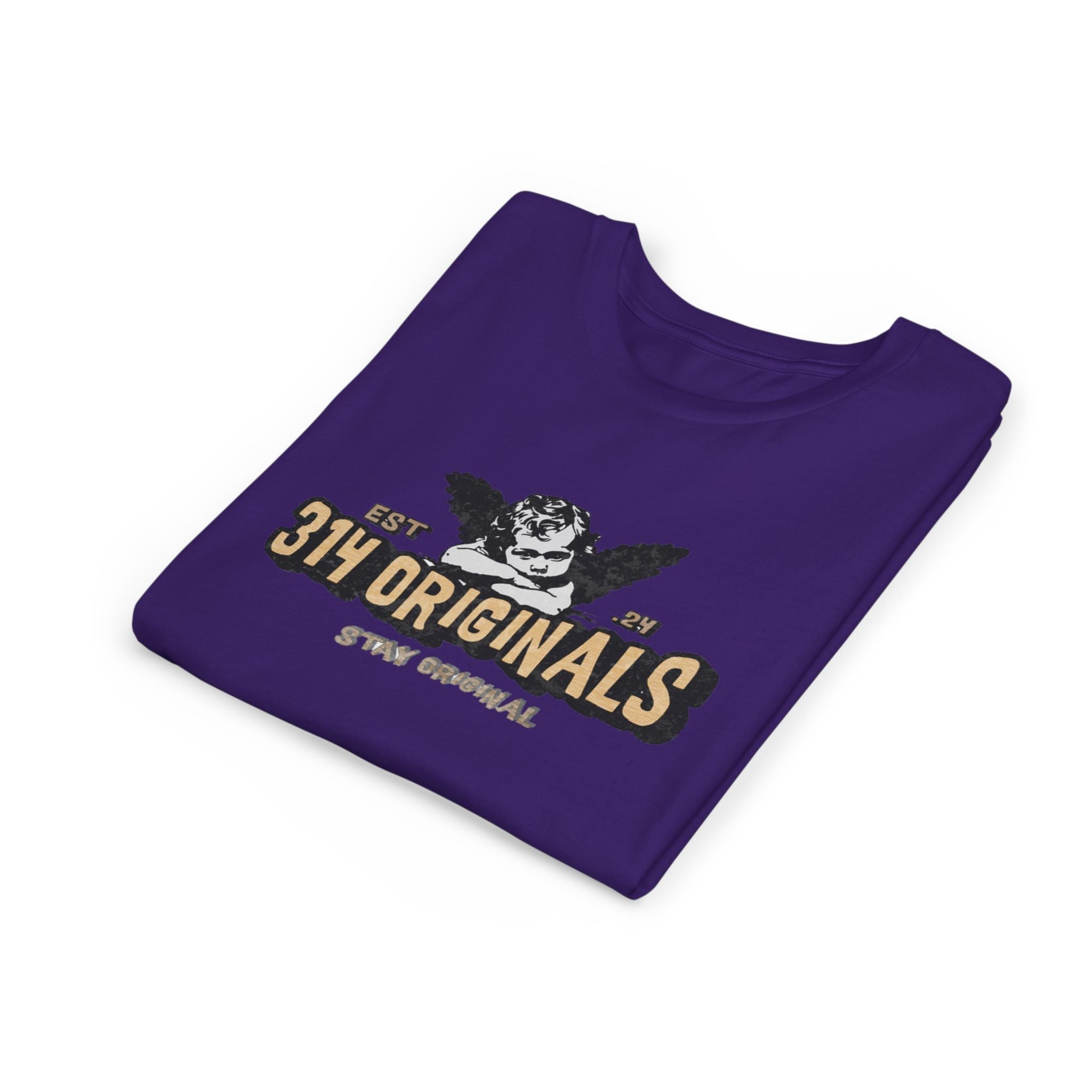 314 Originals Youth Tee - Vintage Cherub Graphic Kids T-Shirt - 314 Originals