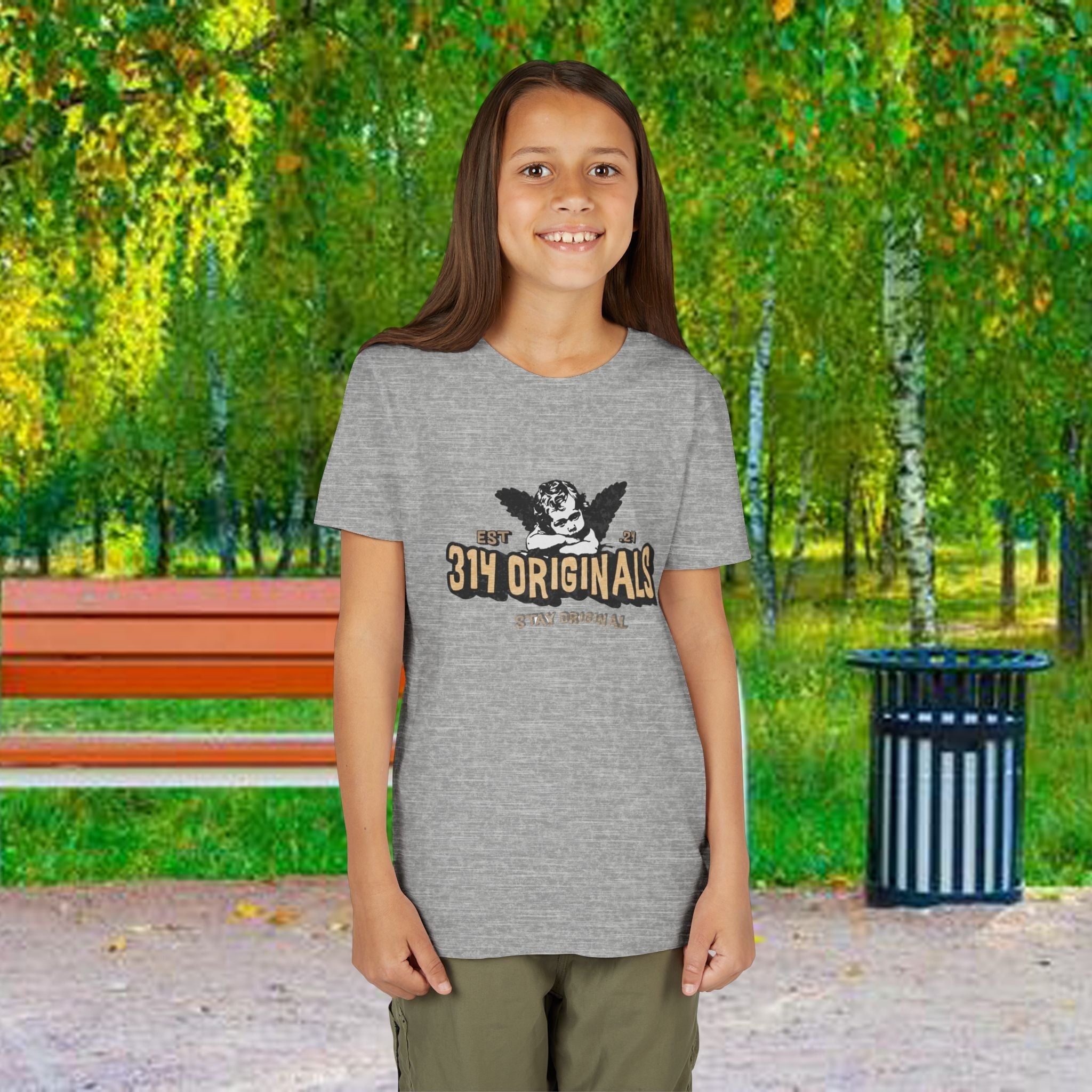 314 Originals Youth Tee - Vintage Cherub Graphic Kids T-Shirt - 314 Originals