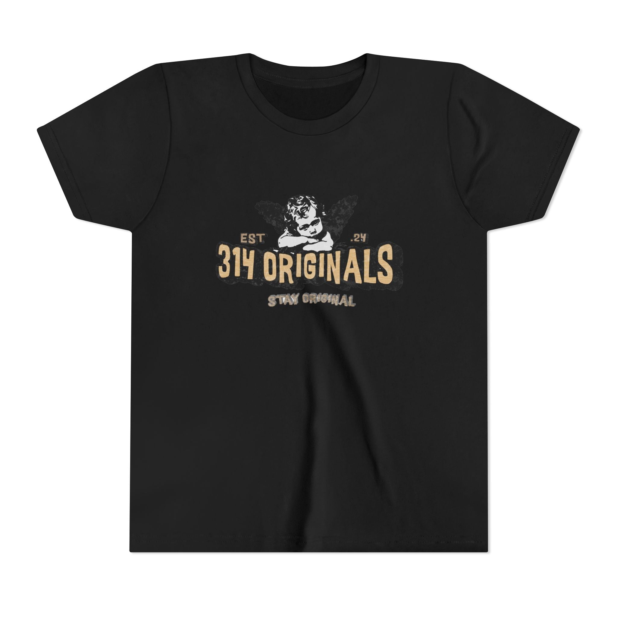 314 Originals Youth Tee - Vintage Cherub Graphic Kids T-Shirt - 314 Originals