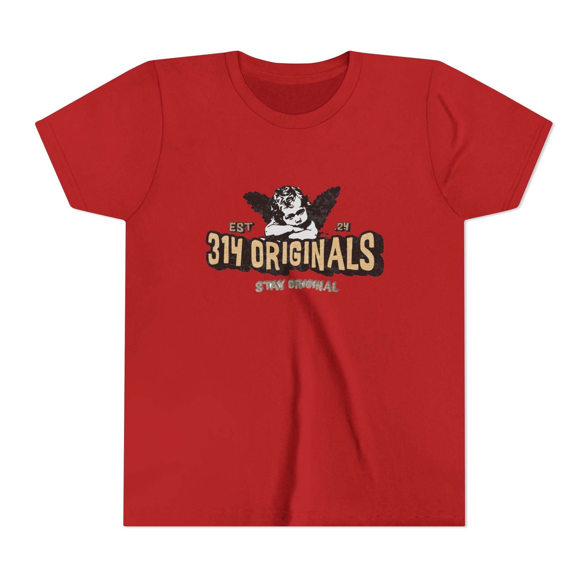 314 Originals Youth Tee - Vintage Cherub Graphic Kids T-Shirt - 314 Originals