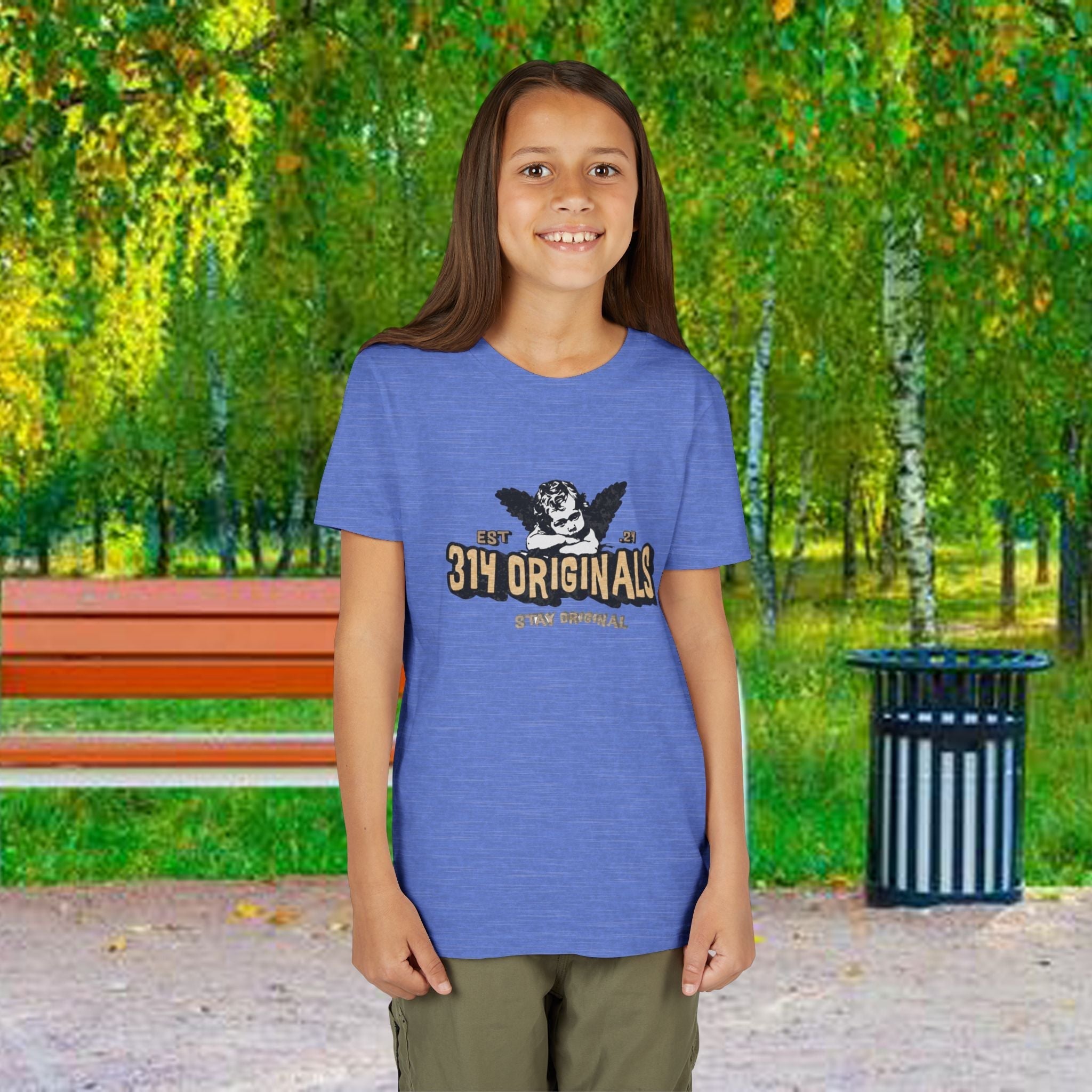 314 Originals Youth Tee - Vintage Cherub Graphic Kids T-Shirt - 314 Originals