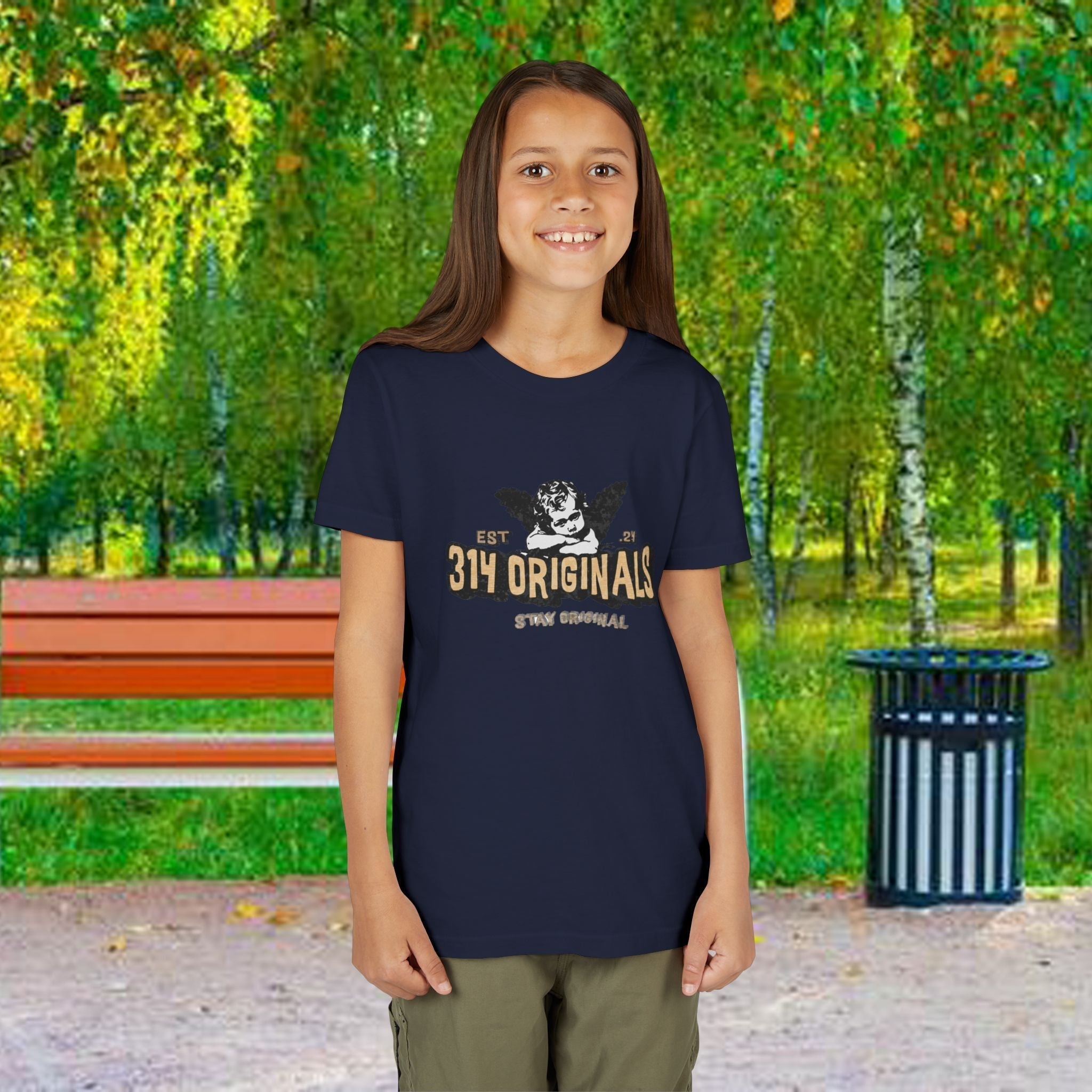 314 Originals Youth Tee - Vintage Cherub Graphic Kids T-Shirt - 314 Originals