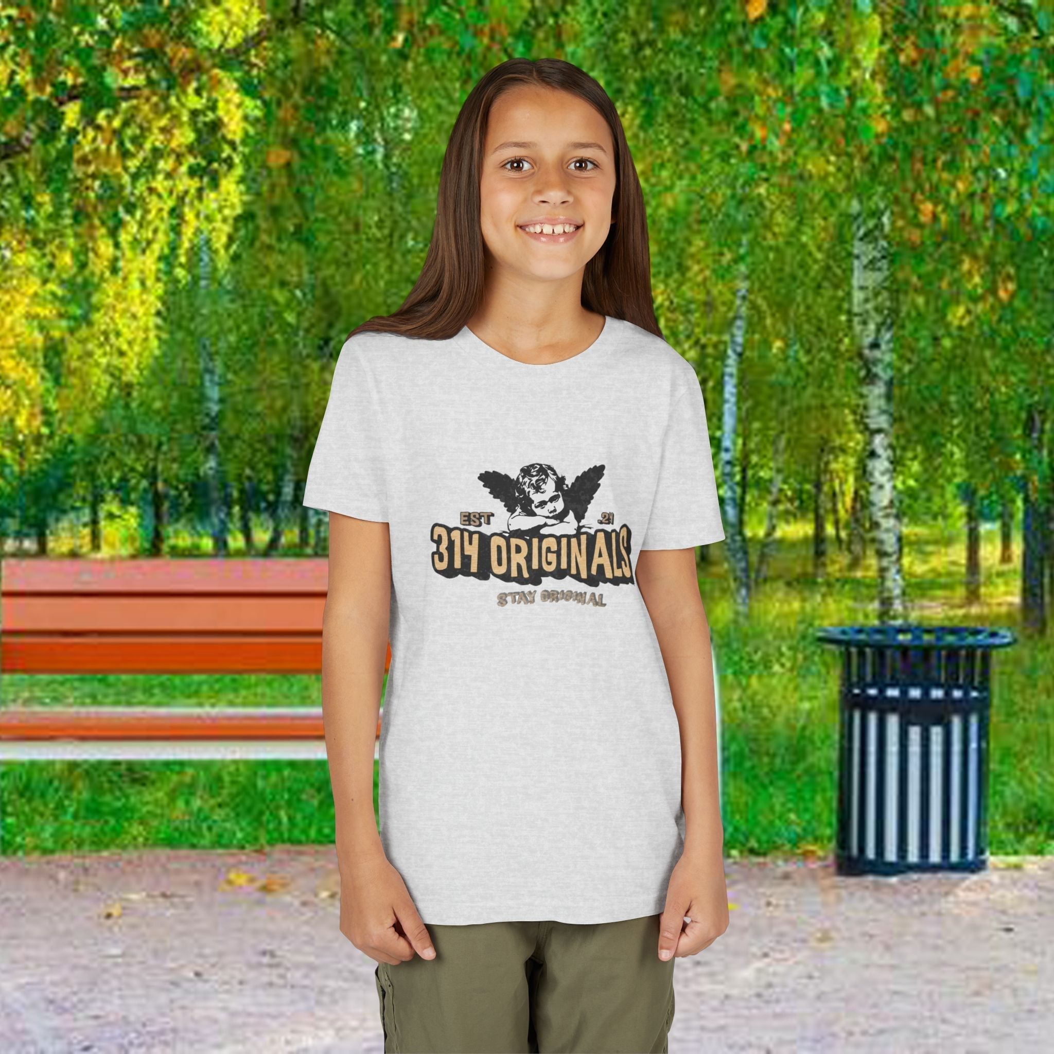 314 Originals Youth Tee - Vintage Cherub Graphic Kids T-Shirt - 314 Originals