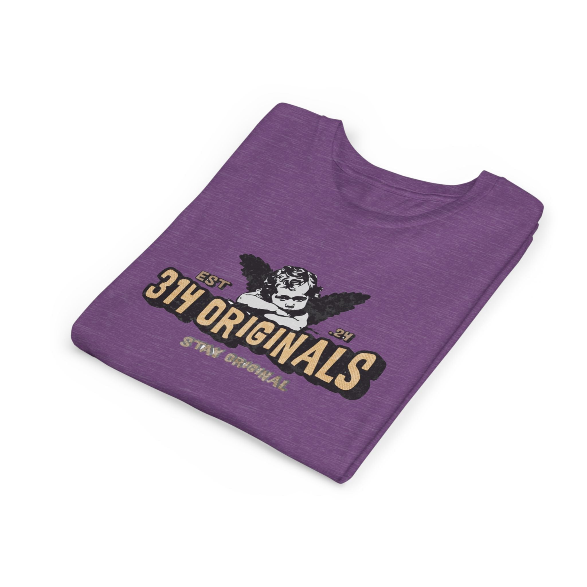 314 Originals Youth Tee - Vintage Cherub Graphic Kids T-Shirt - 314 Originals