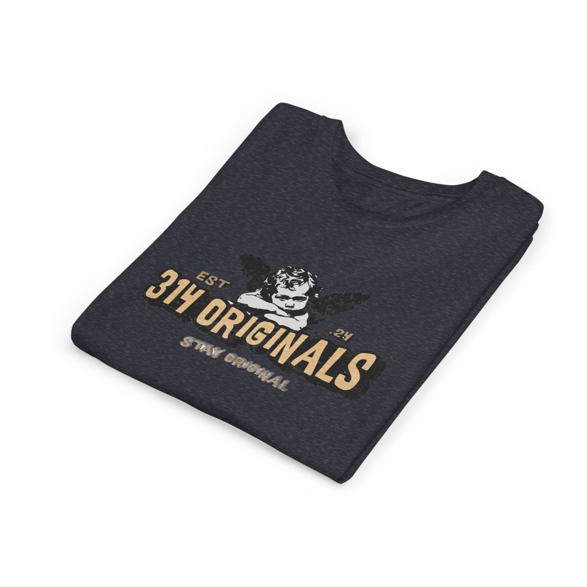 314 Originals Youth Tee - Vintage Cherub Graphic Kids T-Shirt - 314 Originals