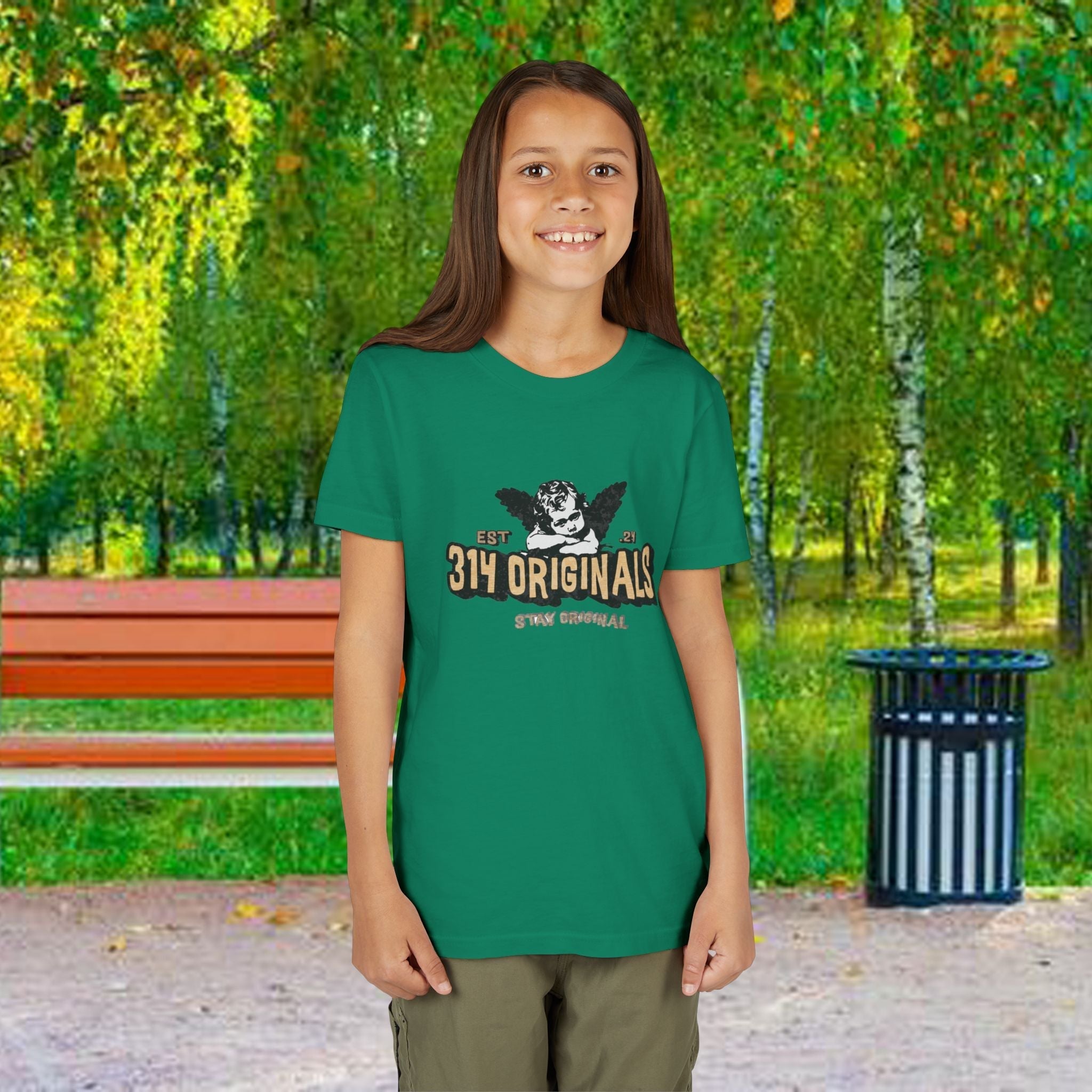 314 Originals Youth Tee - Vintage Cherub Graphic Kids T-Shirt - 314 Originals