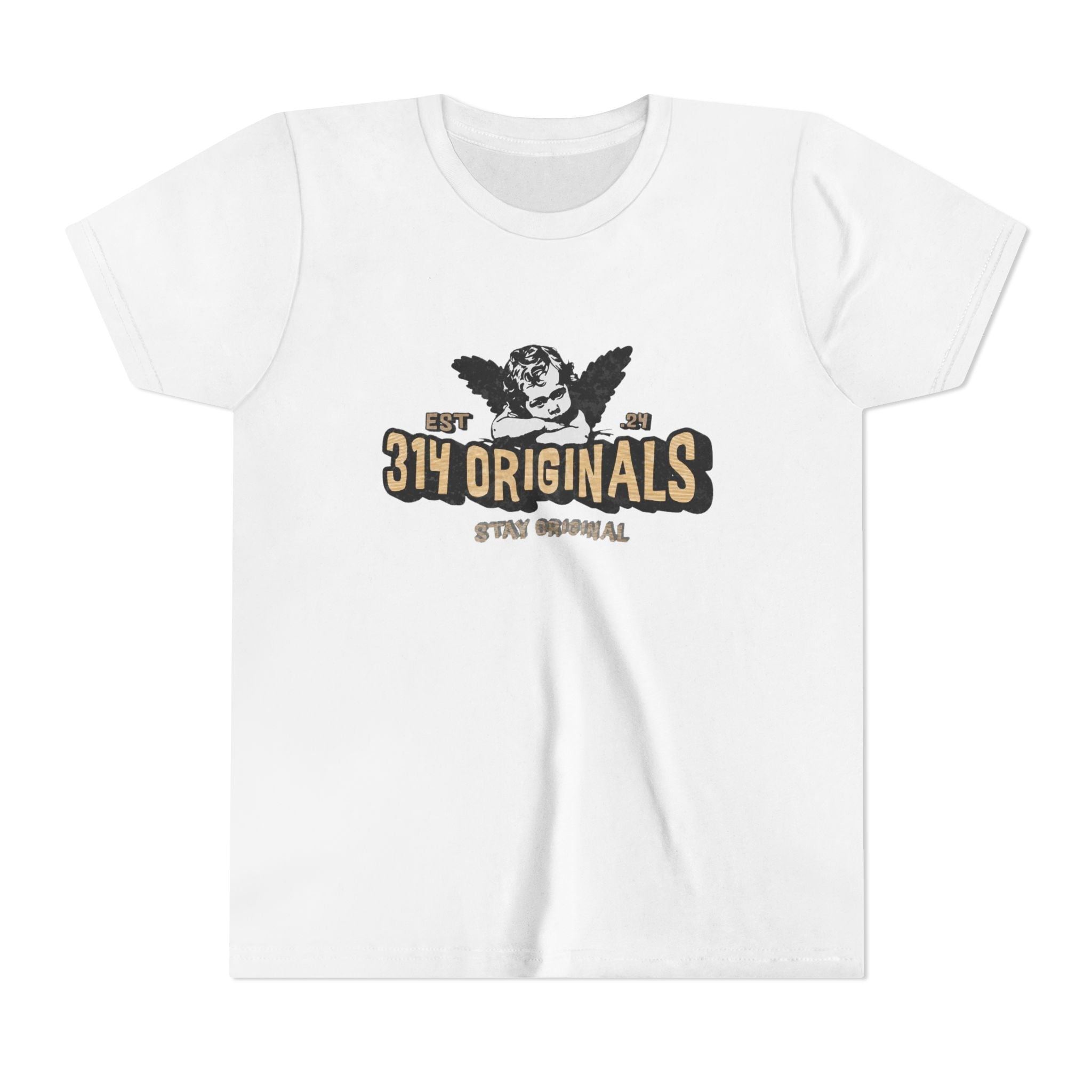 314 Originals Youth Tee - Vintage Cherub Graphic Kids T-Shirt - 314 Originals