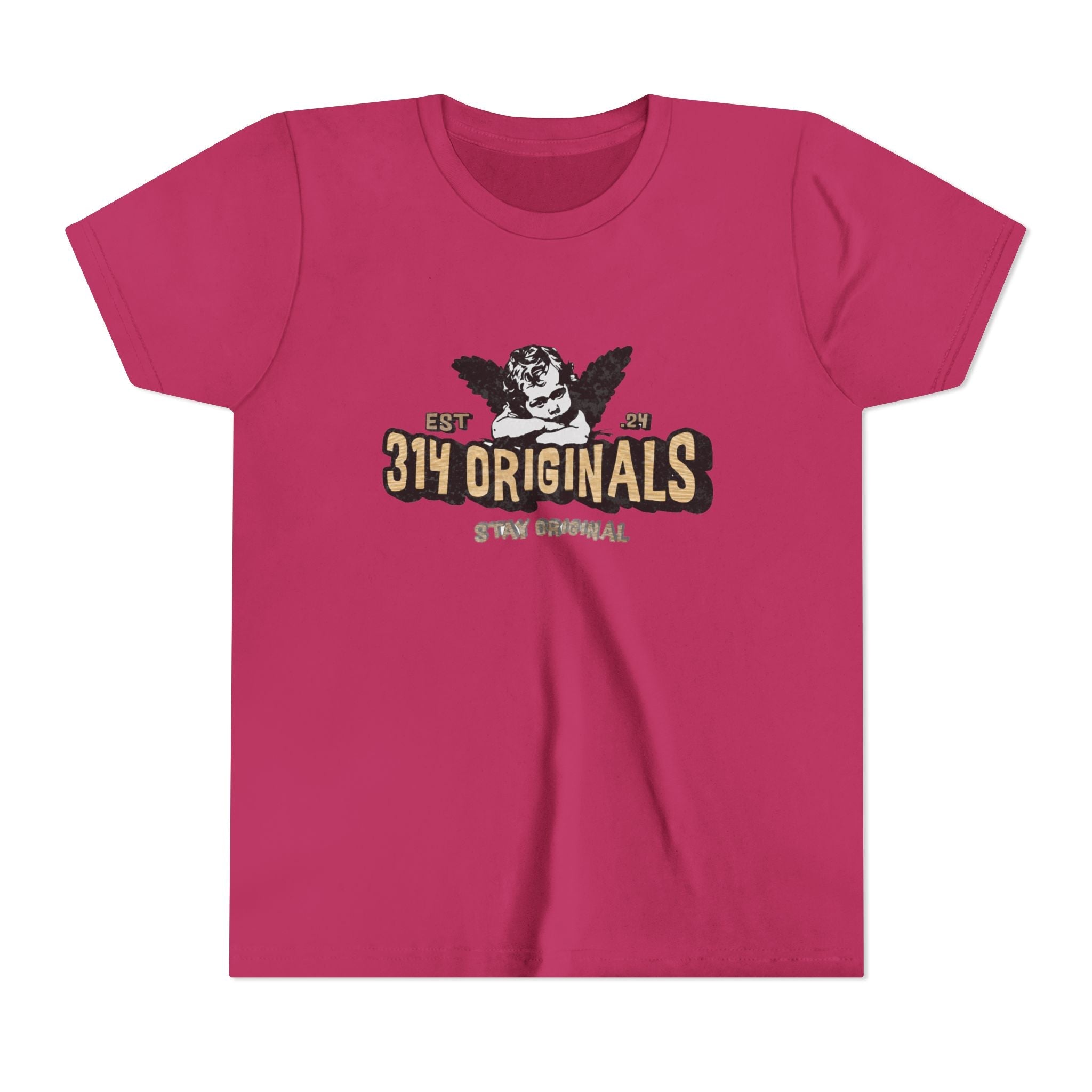 314 Originals Youth Tee - Vintage Cherub Graphic Kids T-Shirt - 314 Originals