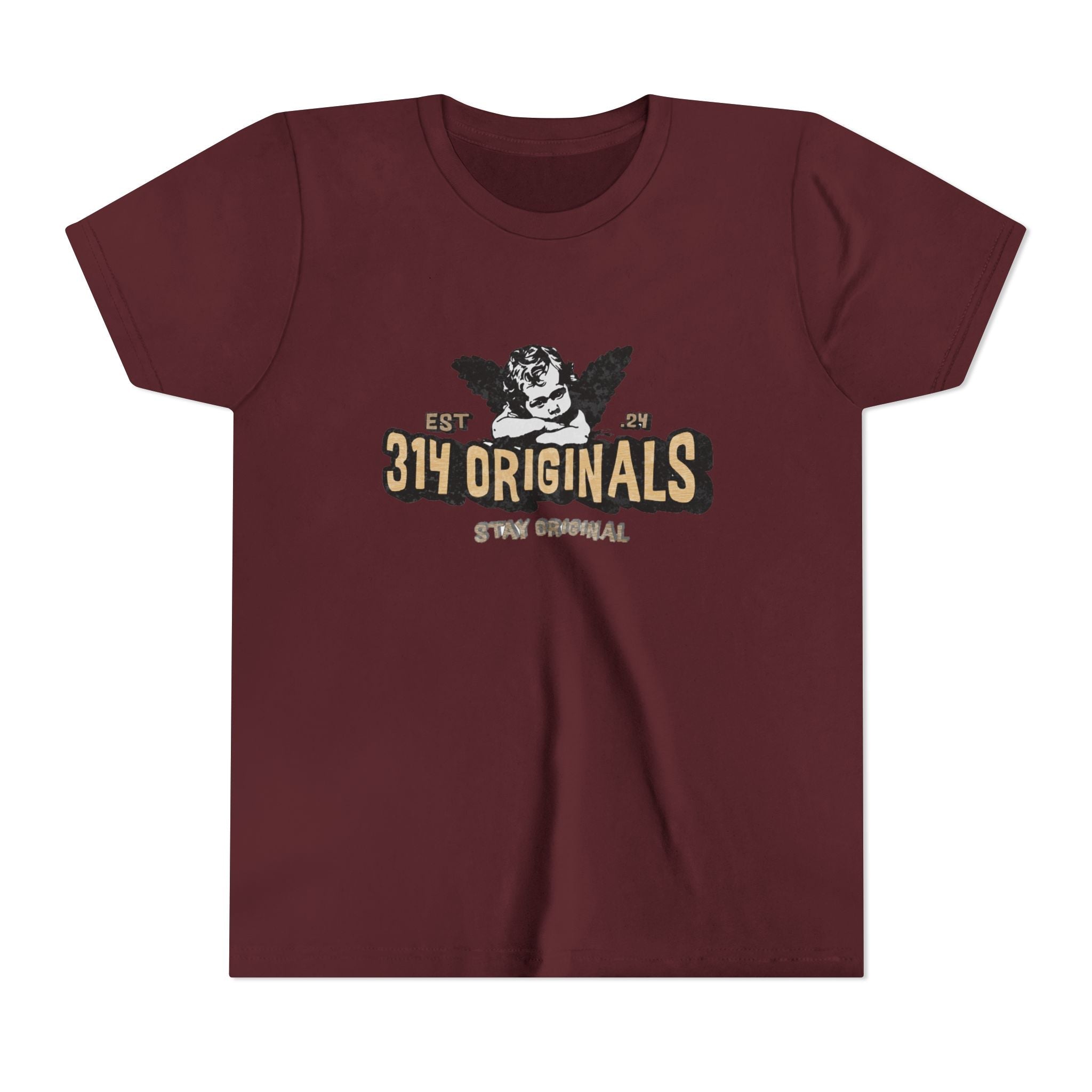 314 Originals Youth Tee - Vintage Cherub Graphic Kids T-Shirt - 314 Originals